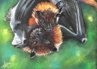 Mama and Baby Bat