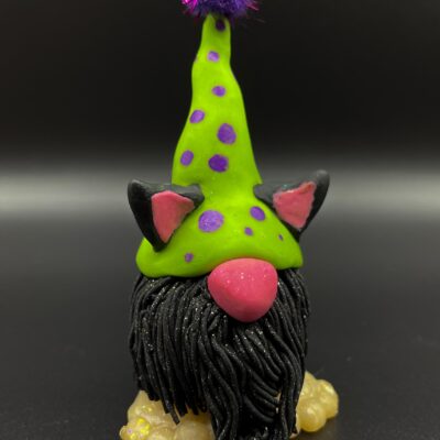 Halloween Black Cat Gnome